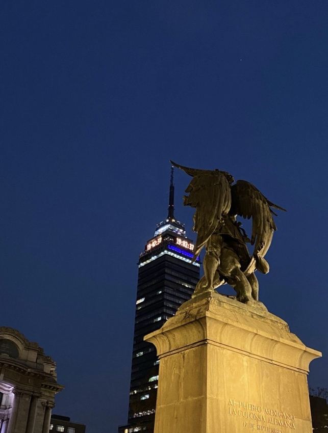 Fotografía de archivo del Ángel de la Independencia