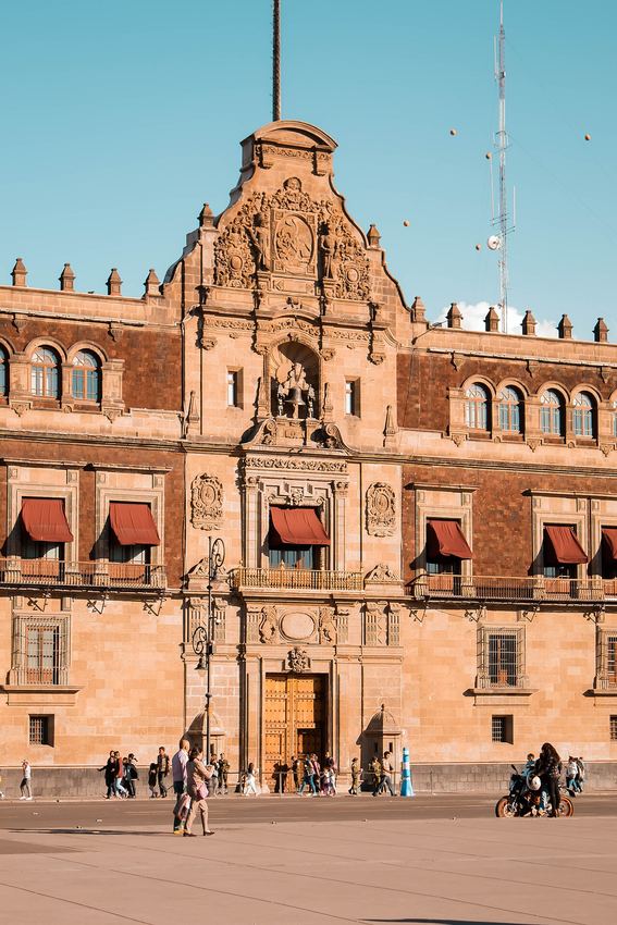 Fotografía de archivo del Palacio Nacional de México